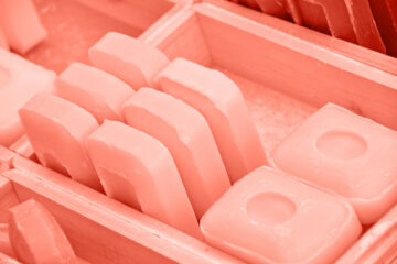 Pink soap