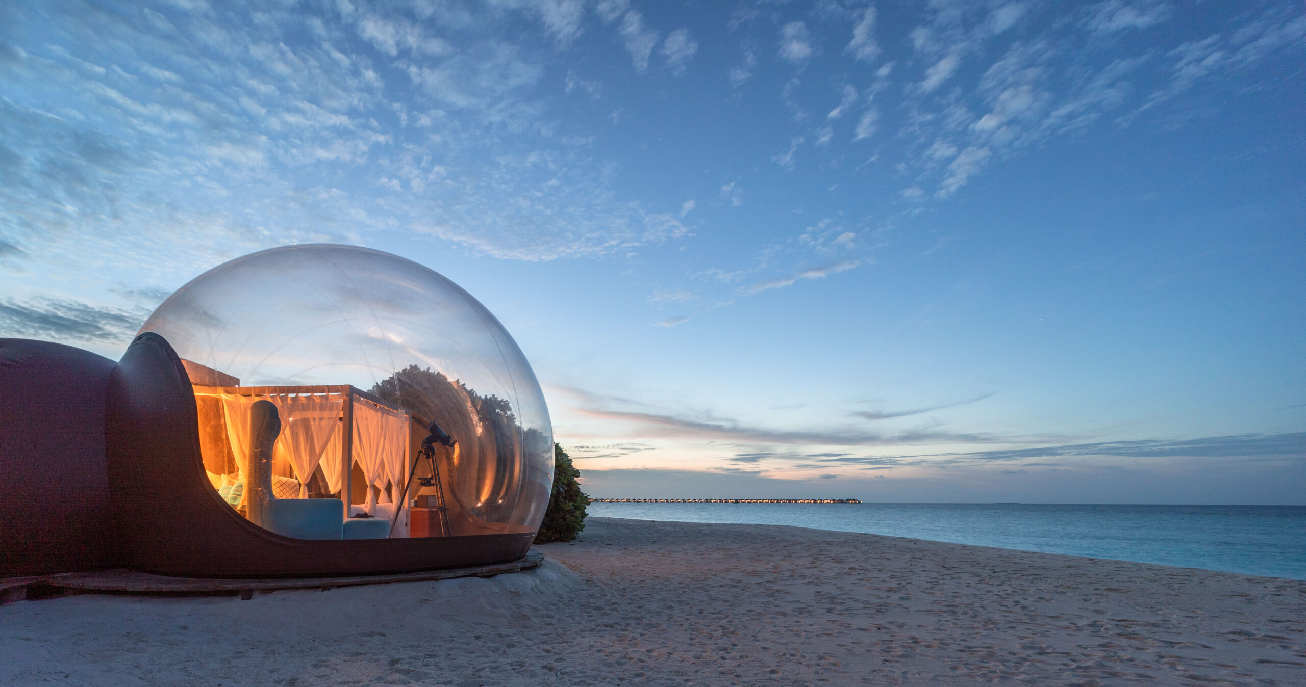 Beach Bubble Tent, Seaside Finolhu, Maldives