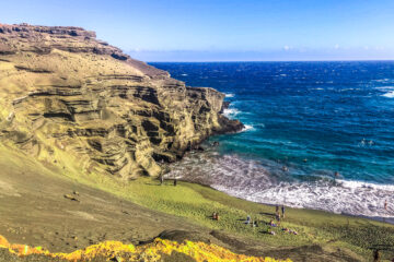 Green sand beach, Hawaii