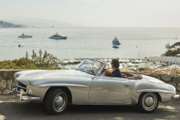 Four Seasons road trip in 1958 Mercedes