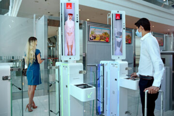 Emirates biometric path Dubai airport