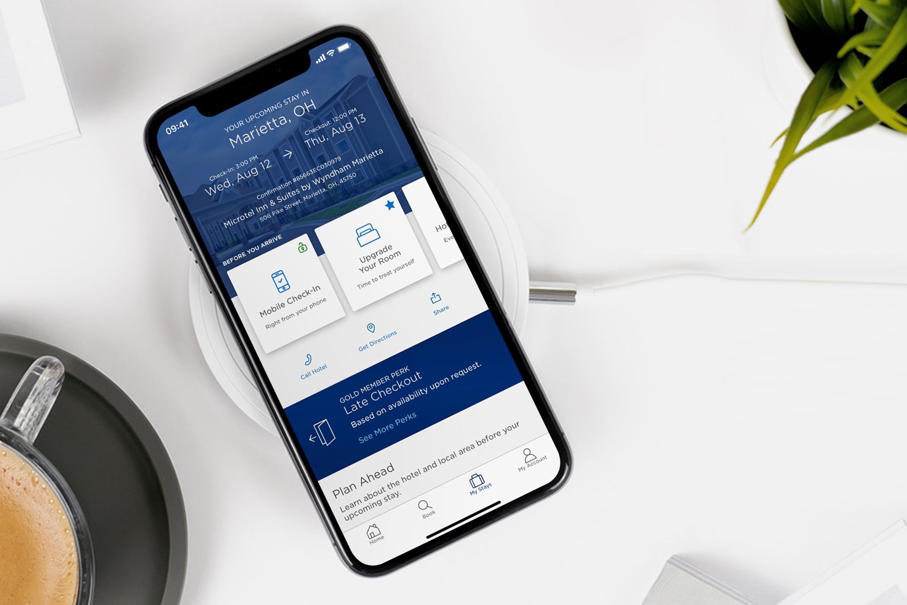 Wyndham Hotels mobile app