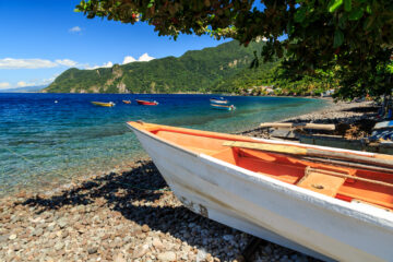Boats on Soufriere Bay, Soufriere, Dominica