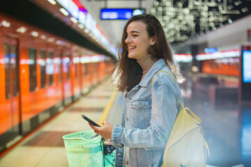 Finnish woman metro