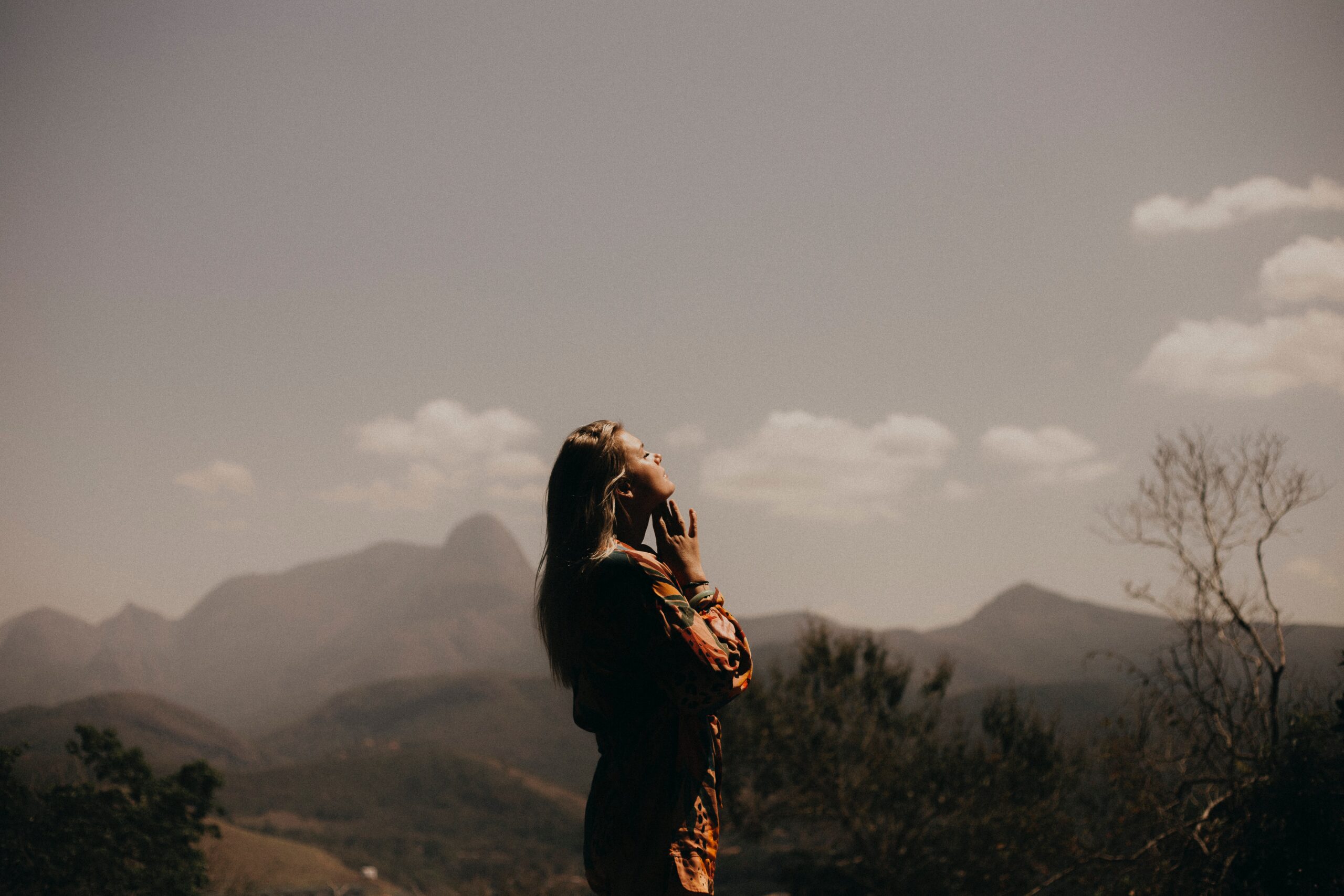 Woman meditating