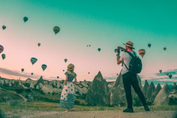 Hot air balloons