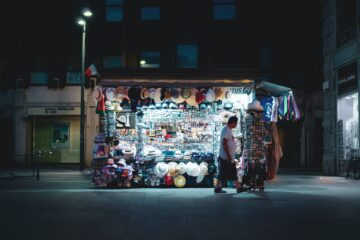 Milan souvenir stall