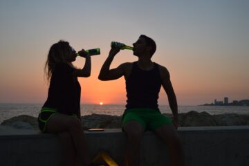 Friends drinking