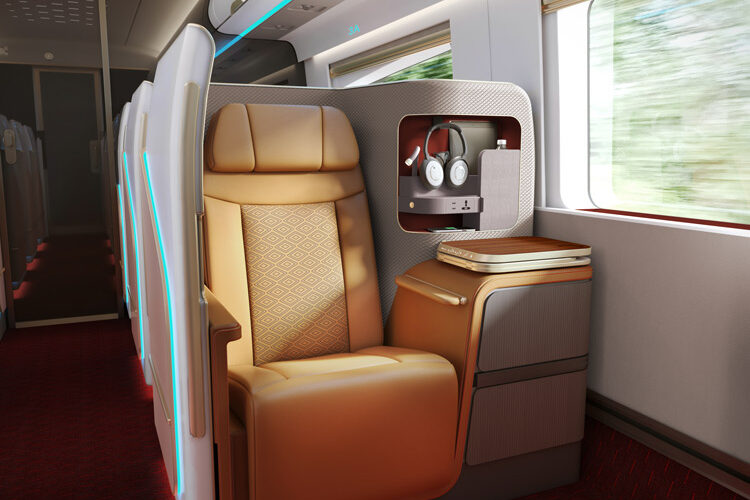 Tangerine Beijing Winter Olympic train