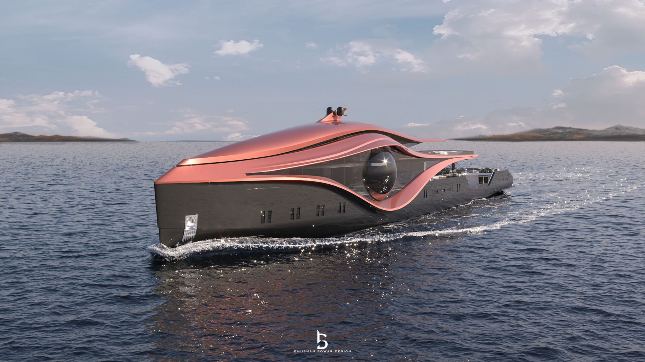 Zion superyacht © Bhushan Powar Design