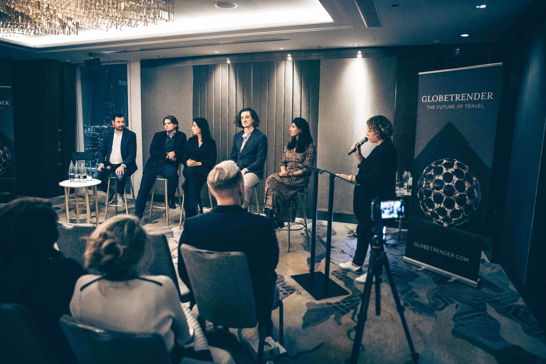 Jenny Southan hosting Globetrender 2023 Travel Trend Forecast launch event, Shangri-La the Shard, London