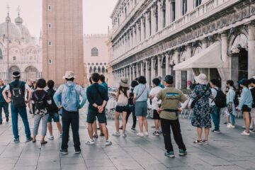 Tourists in Venice